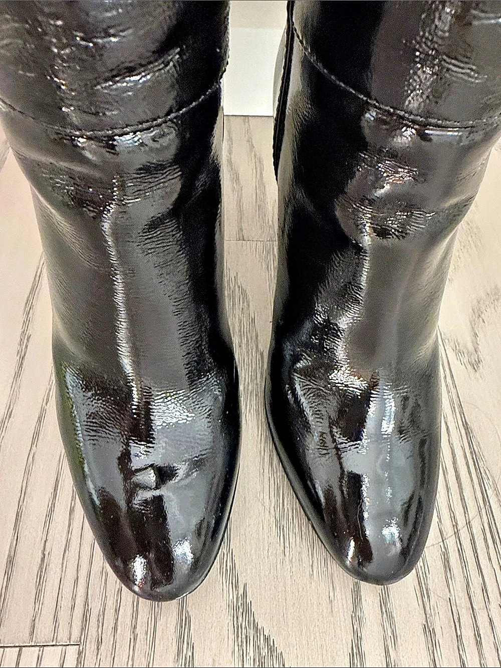 Giuseppe Zanotti Patent Leather Stiletto Knee-High Boots Black EU 35 - Picture 5 of 7